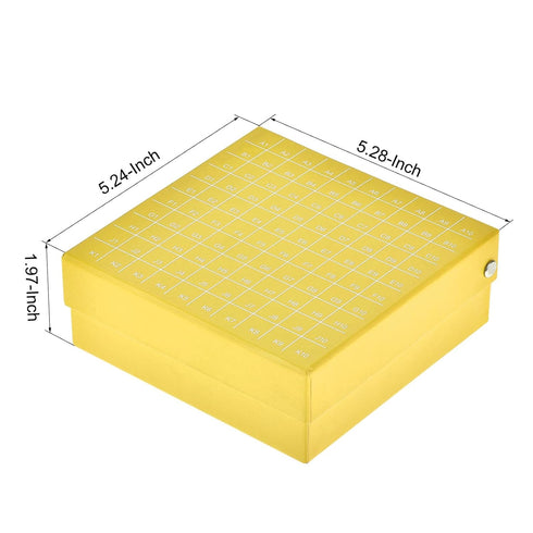 YOKIVE Centrifuge Tube Holder, Waterproof Cardboard Holder for 1.5/1.8/2ml Tube | Fixed Sample Tube, Great for Lab and Scientific Institutes(Yello...