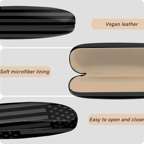 Eyeglasses Case Hard Shell Protective Case for Glasses Eyeglass Box with Cleaning Cloth for Boys Men Man Cute Aesthetic...