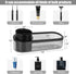Black Toothbrush Holder for Bathroom,Detactable Bathroom Tray for Men,Electric Tooth Brushing Holder,Bathroom Countertop Organizer,Tooth Brush Too...