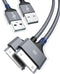AkoaDa Apple Certified 30 Pin USB Charging Cable 10ft 2 Pack, USB Sync Charging Cord Cables Compatible iPhone 4 4s, iPhone 3G 3GS, iPad 1 2 3 iPod...