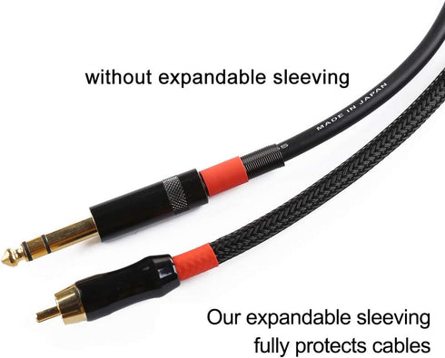 25ft - 1.5 inch PET Expandable Braided Sleeving – Black – Alex Tech Braided Cable Sleeve...