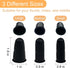 12 Pcs Black Silicone Hot Glue Gun Finger Caps, Anti-Slip and Reusable Silicone Thumb Protectors, Finger Guard Protectors for Hot Glue, Wax, Resin...