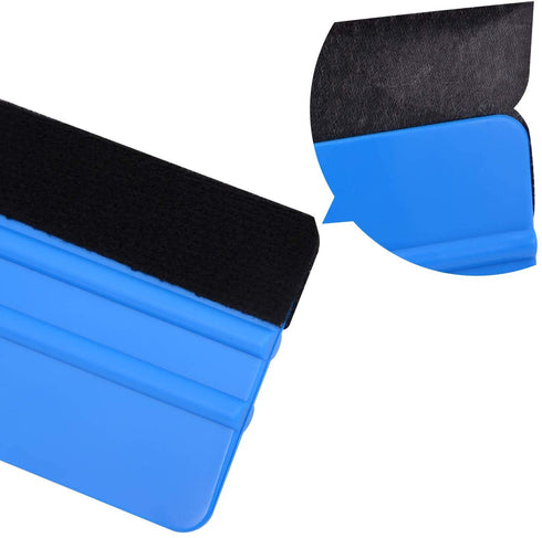 EHDIS Vinyl Squeegee Buffer Self-Adhesive Fabric Felt Edge for 4 inch Squeegee Wet and Dry Use 10PCS/Pack...