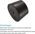 MECCANIXITY Rubber Tapered Plug 33mm to 41mm with Hole Test Tubes Bungs Stopper Black for Lab Home...