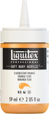Liquitex Professional Soft Body Acrylic Paint, 59ml (2-oz) Bottle, Fluorescent Orange...