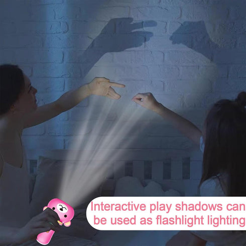 Projector Flashlights for Kids - Toy Flashlight with 80 Patterns,Kids Early Learning Educational Interactive Toy,Cute Bear Shape,Present for Age 3...