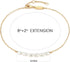 MEVECCO Women Gold Anklet Boho Delicate Handmade 18k Gold Plated Dainty Beach Pearl Foot Chain Ankle Bracelet Adjustable Wafer Anklet for Women AN...