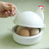 Chicken Shape Microwave Egg Cooker 4 Eggs Capacity Boiler Steamer Poacher for Omelet & Soft, Medium, Hard-Boiled Egg...