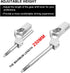 Sporacingrts Adjustable Short Shift Extension Shifter Knob with Adapters Compatible with Civic Integra CRX (Silver)...