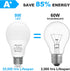 ORALUCE A19 LED Light Bulb, 60 Watt Equivalent, E26 Base LED Bulb 6500K Cool White, 9W Lightbulbs Non Dimmable, 900 Lumens, for Bedroom, Living Ro...
