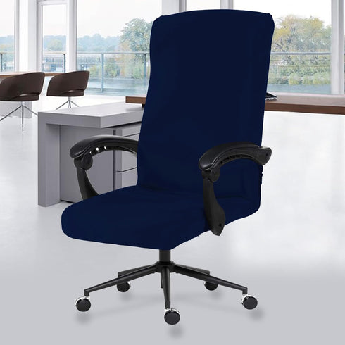 DIVA EN CAMINO DEC Office Chair Cover with Durable Zipper - Stretchable Universal Computer Chair Covering - Smooth Soft Polyester Slipcovers for R...