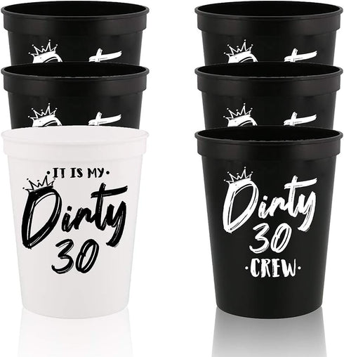 It Is My Dirty 30 Years Old Dirty 30 Crew Cup Stadium Party Cup 30th Birthday Favors Wedding Favors Dirty 30 Birthday Decorations 30th Birthday Cu...