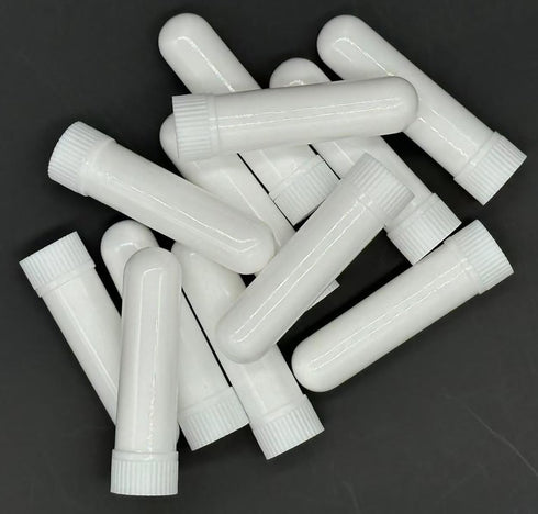 12 Sets Essential Oil Aromatherapy Tubes Inhaler Sticks Blank Nasal Inhalers(12 Complete Sticks) + 2 Polyethylene Pipette Droppers...