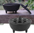 Black Iron Shaped Incense Burner, Sturdy Home Decor, Incense Burner Incense Holder Convenient for Aromatherapy with Sand, Ideal for Any Room...