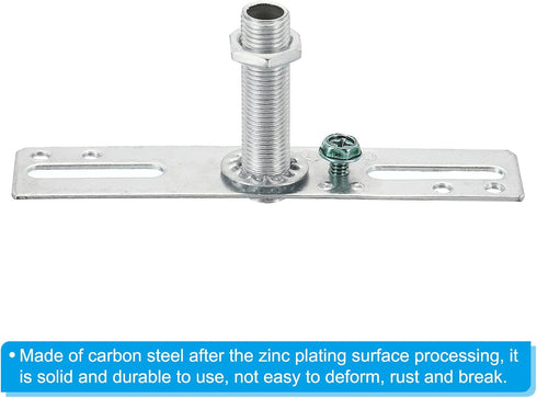 PATIKIL 4" Ceiling Light Plate Kit, 3 Pack Light Crossbar Mounting Bracket Universal Lamp Fixture Hardware Set for Chandelier Wall Light, Silver...