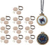10 Pieces Mini Wood Hoops Punched Small Hoop Ring for Cross Stitch Frame Embroidery Hoop Arts DIY Pendant Crafts Tool (Round Shape - 3cm*2.5cm)...