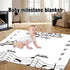 Baby Monthly Milestone Blanket for 1 to 12 Months Baby, Music Notes Month Blanket for Baby Pictures Personalized, Includes Wreath and Frame 60"x40...