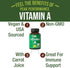 Certified Organic Vitamin A 5000 IU Supplement Capsules High Potency Vitamins. for Adults, Men, Women, Kids. Made with Organic Carrot Juice. Great...