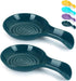 Kyraton Spoon Rest 2 Pack, Plastic Spoon Holder For Kitchen Counter, Kitchen Utensil Rack For Spoons, Tongs, Spatulas, Spoon Rack For Hob, Spatula...