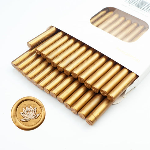 Wax Seal Stick, Ioggtser 26 PCS Mini Glue Gun Wax Seal Stick for Wax Seal Stamp, Sealing Wax Sticks for Wedding Invitations, Cards, Envelopes (Bro...