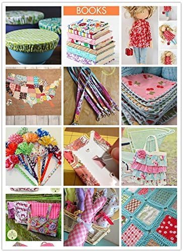 100 Pieces 6'' x 6''100% Printed Cotton Quilting Fabric Patchwork Precut Fabric Quilt Squares DIY Sewing Quarter Bundle Fabric for DIY Craft Embel...
