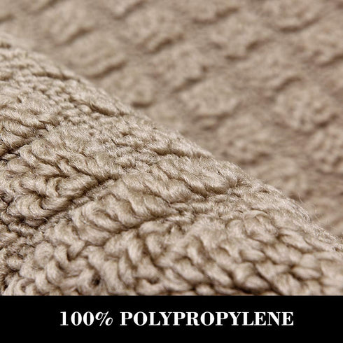 COSY HOMEER 27X18 Inch Anti Fatigue Kitchen Rug Mats are Made of 100% Polypropylene Half Round Rug Cushion Specialized in Anti Slippery and Machin...