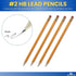 1InTheOffice Pre Sharpened Pencils #2, Pencils with Eraser, 2 HB, Wood-Cased, Black Lead, Yellow Barrel (144)...