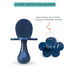 Grabease Baby Led Weaning Supplies - BPA-Free & Phthalate-Free Baby Spoons for Self Feeding - Toddler Fork & Spoon Set, Navy - Toddler Feeding Sup...