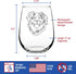 Australian Shepherd Face - Stemless Wine Glass - Unique Dog Themed Decor and Gifts for Lovers of Aussies - Large 17 Ounce...