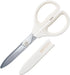 Kokuyo Saxa Glueless Scissors, White, 3D Blade, Symmetrical Handle for Both Right-hand and Left-hand, with Safety Cap, Japan Import (HASA-P280W)...