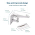 Inaya Cabinet Locks Child Safety Latches - Baby Proofing Cabinets & Drawers Locks - Child Proof Your Home - No Drilling & No Tools Required! (12 P...