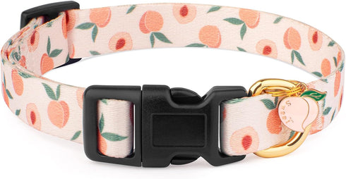 Handmade Dog Collar for Small Medium Large Dogs,White Peach with Pendant Fall and Winter Fashions Dog Collar,Ideal for Girl Dogs Boy Dogs (Small)...