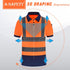 Reflective Gear Polo Shirt Safety Short Sleeve Polo Shirt Orange 3XL...