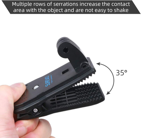 SUREWO Backpack Strap Mount Quick Clip Mount Compatible with Gopro Hero 12/11/10/9/8/7/6(2018)/5 Black,DJI Osmo Action and More...