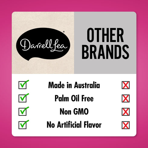 Darrell Lea Soft Australian Licorice, Non-GMO, No Palm Oil, Plant Based, No High Fructose Corn Syrup, Soft & Chewy Licorice Candy, Made in Austral...