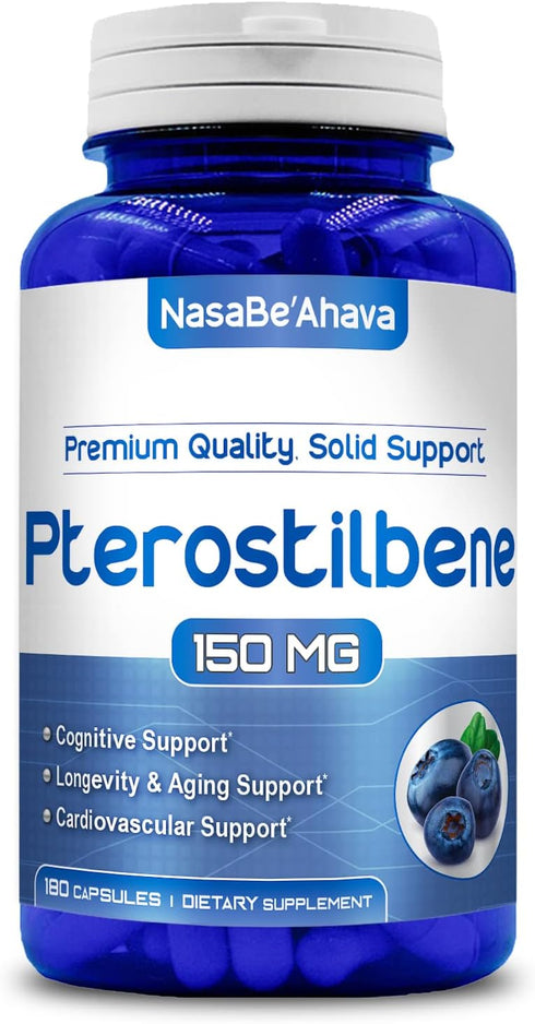 Pterostilbene 150mg 180 Capsules...