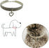 Pearl Cat Necklace and Rhinestones Dog Pendant Collar Set Adjustable Pet Necklace for Small Pet Cat Dogs Puppy Wedding Birthday Party (M)...