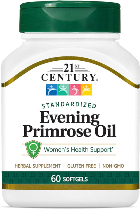 21st Century Evening Primrose Oil Softgels, 60 Count...