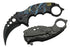 SZCO Supplies 300539-BL Dragon Liner Lock Curved Blade Folding Karambit Knife, Blue, 7" Length...