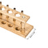 uxcell Wooden Test Tube Holder Rack 6 Wells 6 Pins for 16-20mm Centrifuge Tubes 2Pcs...