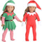18 inch Christmas Doll Clothes, 18 inch Christmas Elf Clothing Costume Santa's Little Helper Outfits for 18 inch Doll (Dolls Not Included)...