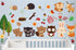 DEKOSH Kids Wild Safari Animal Wall Stickers for Nursery Decoration | Jungle Theme Peel & Stick Owl Woodland Nursery Wall Decals for Baby Playroom...