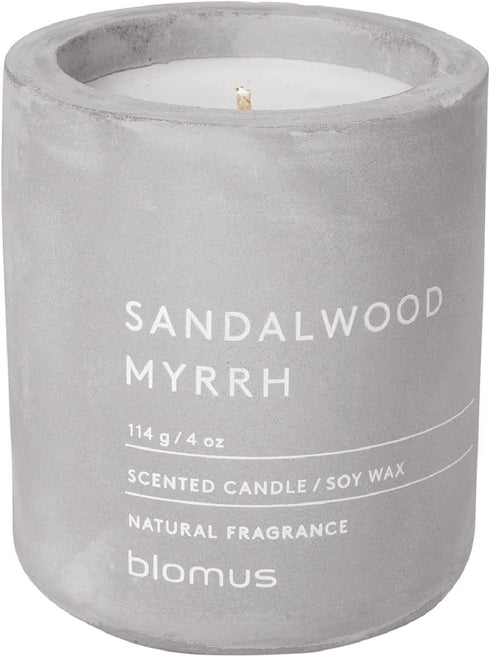 Blomus Fraga Scented Candle Micro Chip S Soy Wax Candle in Concrete Look...