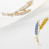 Wheat Brooch Pin Blue Yellow Rhinestones Plant and Flower Suit Lapel Pins for Women Men Jewelry Gift...