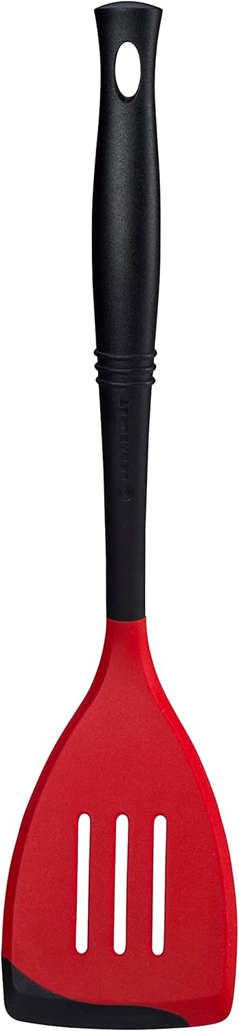 Le Creuset Revolution Bi-Material Slotted Turner, 13.5" x 2.5", Cerise...