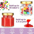 60 Pcs Small Glass Containers with Airtight Lids, 1.5 oz Mini Honey Jars for Wedding Favor, Baby Shower, Small Hexagon Candle Jars for Making Cand...