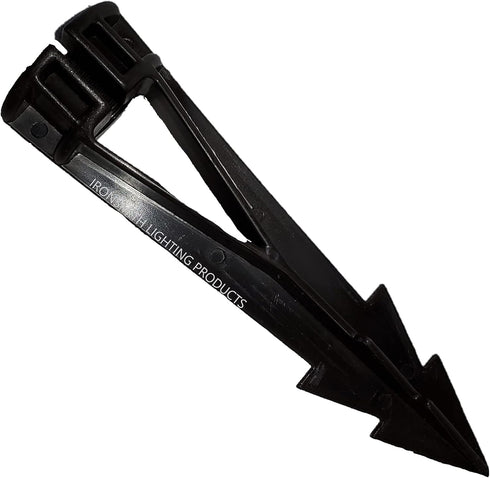 Ironsmith Lighting Products In-Ground 8-Inch Support Stakes - Low Profile Spike Mount for 12V Light Fixture with 1/2" NPT Thread, Universal Use, F...