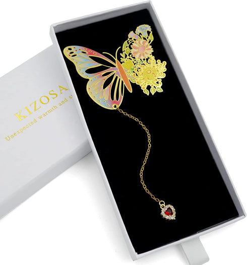 Butterfly Bookmarks for Women,Cute Funny Metal Bookmark,Unique Gifts Book Markers for Women Book Lovers,Teacher Appreciation Gifts,Valentine Mothe...