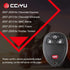 cciyu keyless Entry Remote Replacement 2008-2016 Fit for Buick Enclave 3.6L 2009-2013 Fit for Cadillac Escalade 6.0L 4 Buttons 2AOKM-GV1,OUC60221,...