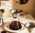 Pour Over Coffee Maker - Elegant Drip Coffee Maker with Reusable Stainless Steel Filter/Dripper, Lead-Free Borosilicate Glass Coffee Carafe for 1-...